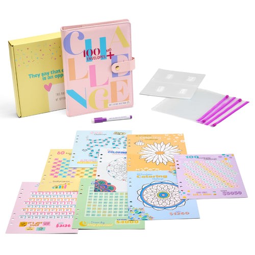 100 Envelopes Money Saving Binder A5+